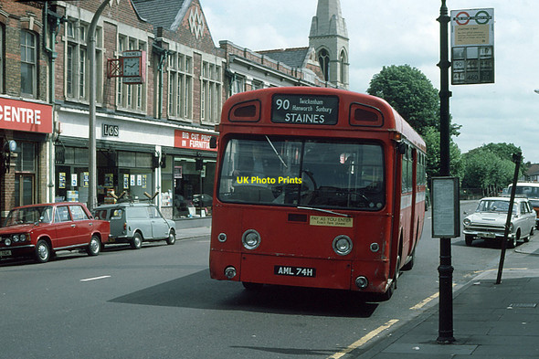 Photo 6"x4" Kingston Road, Staines Staines c1976
