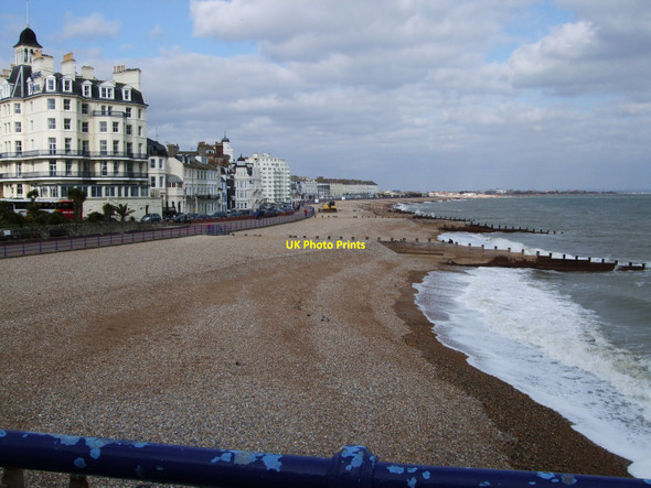 Photo 6"x4" Waves breaking on Eastbourne Beach Eastbourne\/TQ5900 c2010