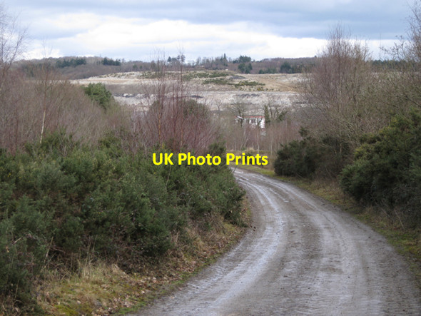 Photo 6"x4" Haul road to clay sheds, Southacre Quarry Preston\/SX8574 c2010