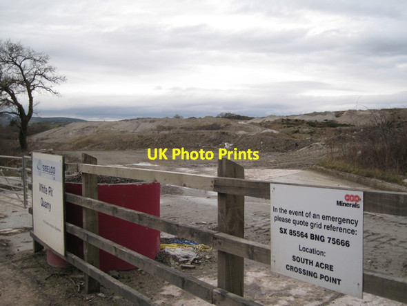 Photo 6"x4" White Pit Quarry entrance Preston\/SX8574 c2010
