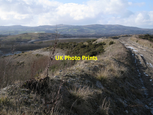 Photo 6"x4" Clay waste haul road above White Pit Quarry Preston\/SX8574 c2010
