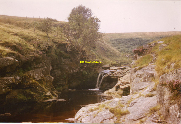 Photo 6"x4" Waterfall on the River Irthing Gavelock Hill c1983