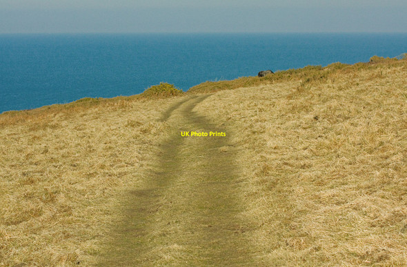 Photo 6"x4" Coast Path near Cemaes Head Penrhyn Castle\/SN1449 c2010