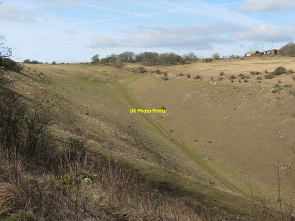 Photo 6"x4" The western end of the Devil's Dyke Saddlescombe c2010