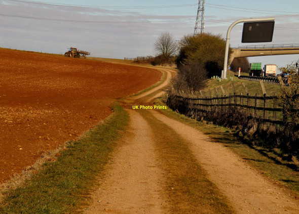 Photo 6"x4" Bridleway, beside M4 Tormarton c2010