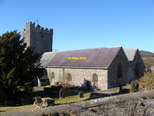Photo 6"x4" St. cynog's church, Defynnog Defynnog c2010