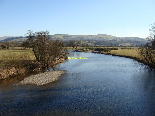 Photo 6"x4" River Towy looking south from Bont ar Towy Ashfield\/SN6928 c2010