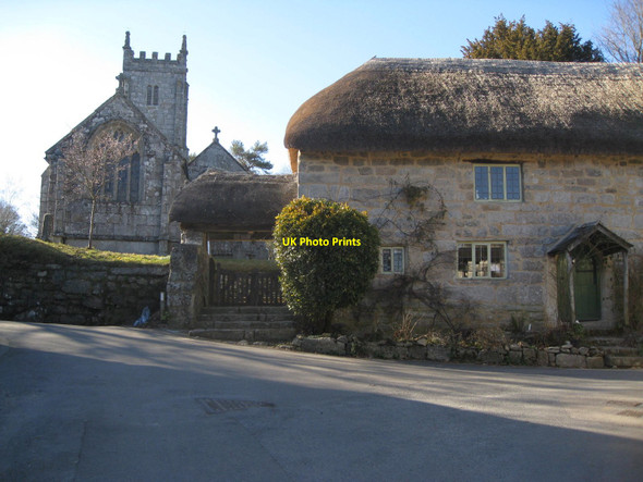 Photo 6"x4" Church of St Mary the Virgin and Church House Throwleigh c2010