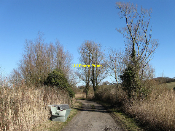 Photo 6"x4" Fly Tipping on Old Road Hall's Close c2010