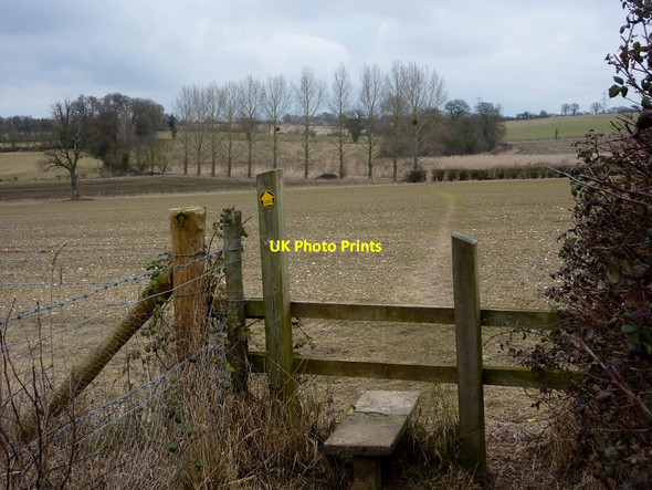 Photo 6"x4" Footpath parallel to All Saints Road Creeting St Mary c2010