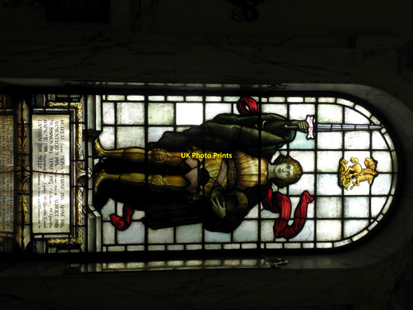 Photo 6"x4" Stained glass window, Belfast City Hall Belfast c2010