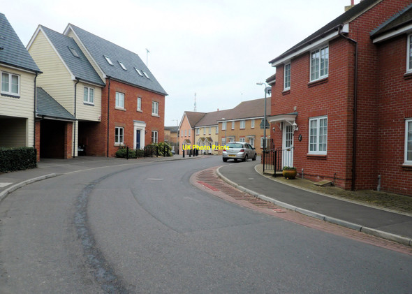Photo 6"x4" Dickenson Road looking east, Colchester Colchester c2010