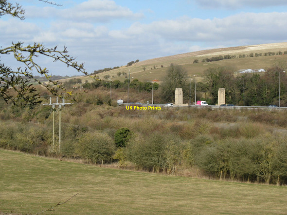 Photo 6"x4" The Pylons on the A23 Pyecombe c2010