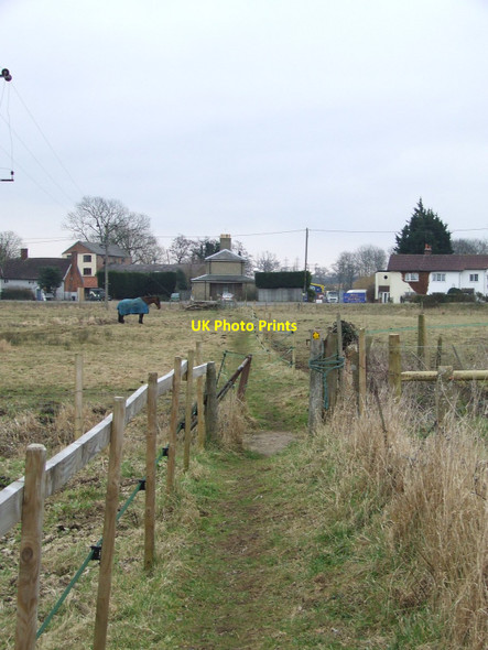Photo 6"x4" Old Railway Route Wickham Market c2010