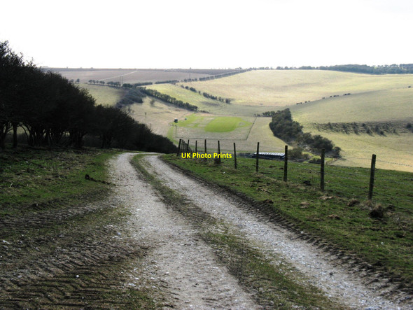 Photo 6"x4" Bridleway down Varncombe Hill Saddlescombe c2010