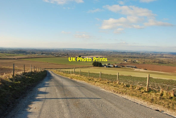 Photo 6"x4" Chaldon Herring: Hilltop view of the road towards Owermoigne Owermoigne c2010