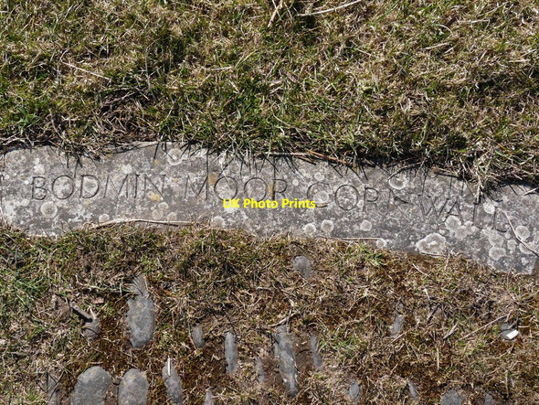 Photo 6"x4" One of a circle of eighteen stones on Codden Beacon indicating the direction with place names or points of the compass Hannaford c2010 P1