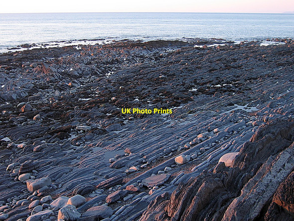 Photo 6"x4" Wave-cut platform below Allt Wen Aberystwyth c2010