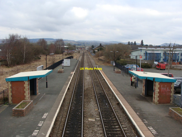 Photo 6"x4" Craven Arms station from the footbridge Halford\/SO4383 c2010