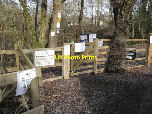 Photo 6"x4" Gate into Abbrook Pond Sandygate\/SX8674 c2010