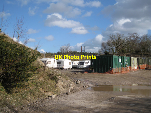 Photo 6"x4" Offices and accommodation, Heathfield landfill restoration site Sandygate\/SX8674 c2010