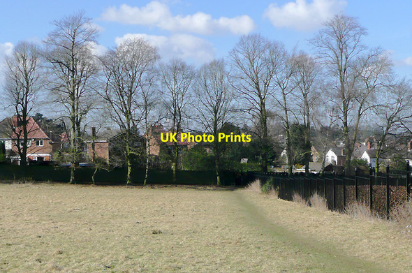 Photo 6"x4" Field and footpath by Penn Cemetery, Wolverhampton Spring Hill\/SO8895 c2010