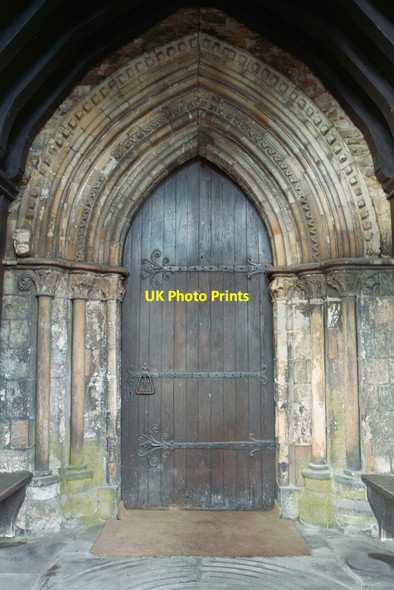 Photo 6"x4" Doorway, St. John's Church, Alkborough Alkborough c2010