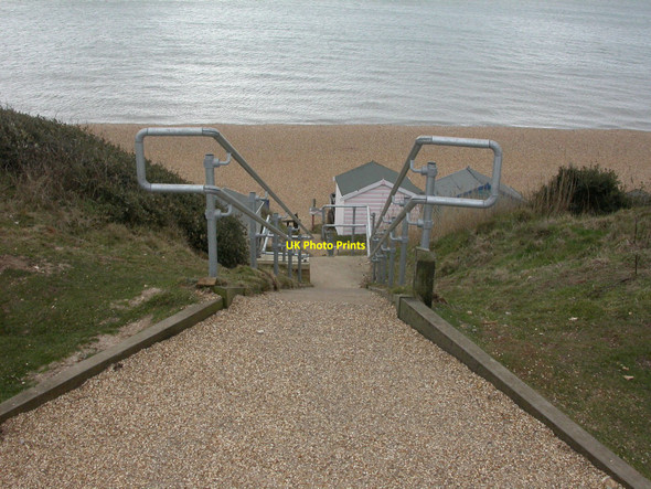 Photo 6"x4" Milford on Sea, steps Milford on Sea c2010