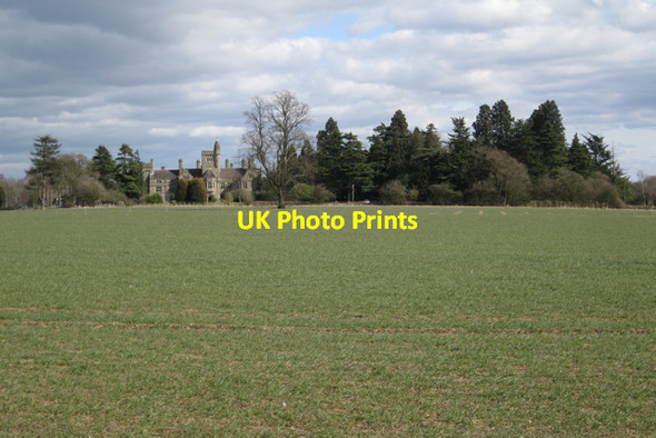 Photo 6"x4" Haseley Manor across a field Haseley c2010