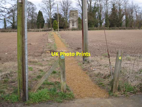 Photo 6"x4" The path to Hatton Church Haseley c2010