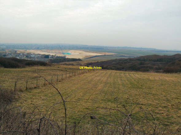 Photo 6"x4" Fields between Newhaven and Peacehaven Newhaven\/TQ4401 c2010