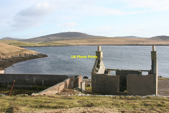 Photo 6"x4" Back of the old Factory at Aiths Voe Gunnista c2010