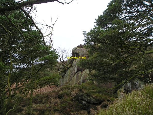 Photo 6"x4" Rocky outcrop Upper Hulme c2010