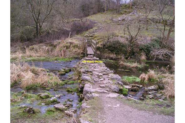 Photo 6"x4" Footbridge in Lathkill Dale Monyash c2010