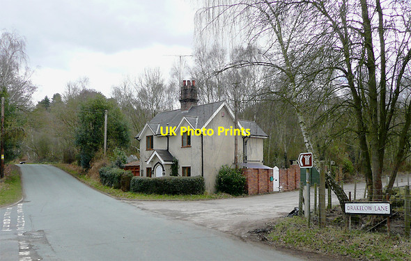 Photo 6"x4" Baxter Cottage and junction at Drakelow, Worcestershire Drakelow c2010