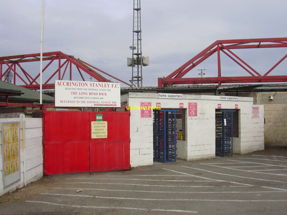 Photo 6"x4" Turnstiles at Accrington Stanley Football Club, Fraser Eagle Stadium, Livingstone Road, Accrington, Lancashire BB5 5BX Accrington c2010
