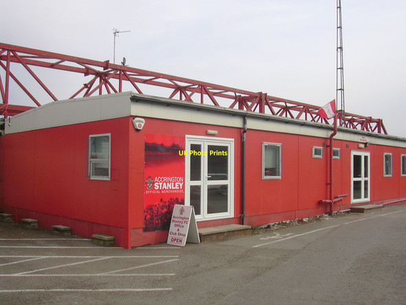 Photo 6"x4" Club Shop at Accrington Stanley Football Club, Fraser Eagle Stadium, Livingstone Road, Accrington, Lancashire BB5 5BX Accrington c2010