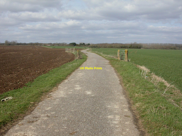 Photo 6"x4" Keyhaven, farm road Keyhaven c2010