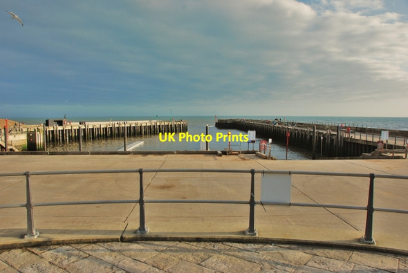 Photo 6"x4" West Bay: View of Piers Bridport c2010