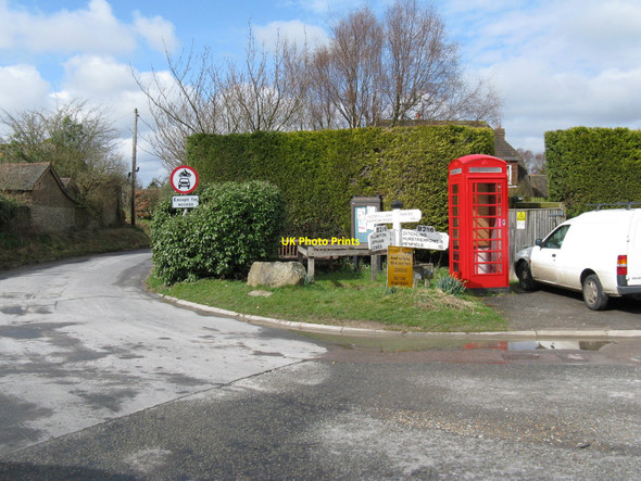 Photo 6"x4" Defunct telephone box at Westmeston Westmeston c2010