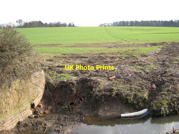 Photo 6"x4" Inchford Brook cleaned out Waste Green c2010