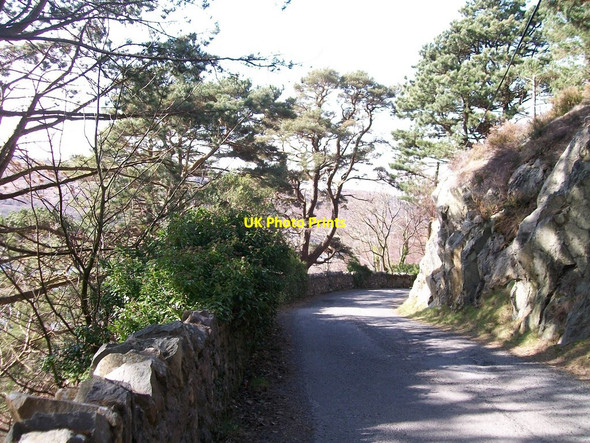 Photo 6"x4" Sharp bend in the twisty Fachwen road Pen-gilfach c2010