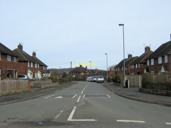 Photo 6"x4" Down Lawton Street from Kingsfield Road Biddulph c2010