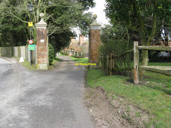 Photo 6"x4" Entrance to Plumpton Place Plumpton\/TQ3613 c2010
