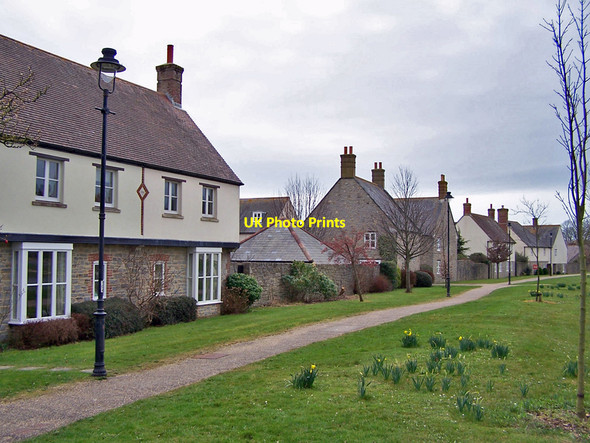 Photo 6"x4" Modern old-style housing in Poundbury Dorchester\/SY6890 c2010