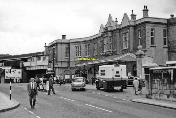 Photo 6"x4" Bath Spa (GWR) Station entrance Bath\/ST7464 c1962