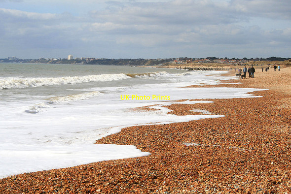 Photo 6"x4" Solent Beach, the view to Bournemouth Christchurch\/SZ1592 c2010