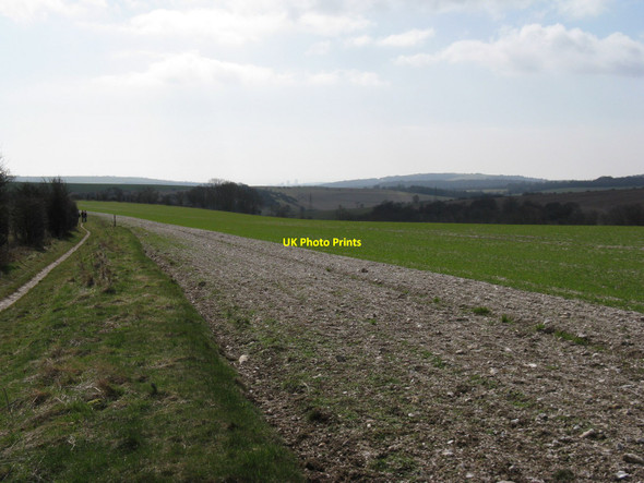 Photo 6"x4" Arable land beside the South Downs Way Plumpton\/TQ3613 c2010