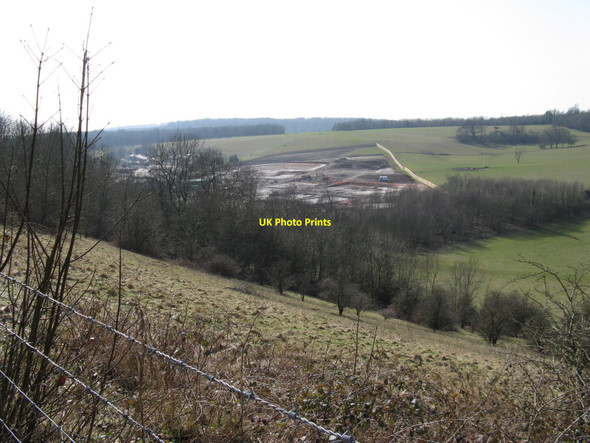 Photo 6"x4" Steep slope on the side of The Ridge Stanmer c2010