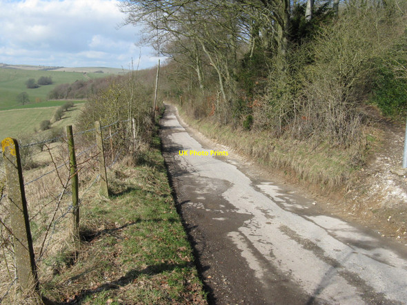 Photo 6"x4" Road to St Mary's Farm Stanmer c2010